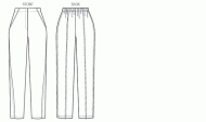 butterick sewing pattern nähen 6028 Hose Gr. B5 8-16 (34-42) oder F5 16-24 (42-50)