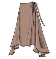 Schnittmuster Vogue 8956 Damenrock mit Drapage Gr. 32-48