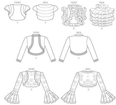 sewing pattern Vogue 8957 Bolero