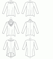 sewing pattern Vogue 8952 Tunika in Gr. Y XS-S-M (32-34/36-38/40)