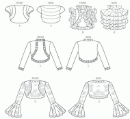 sewing pattern Vogue 8957 Bolero in Gr. A5 6-14 (32-40)