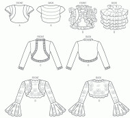 sewing pattern Vogue 8957 Bolero in Gr. E5 14-22 (40-48)