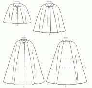 sewing pattern Vogue 8959 Cape in Gr. ZZ L-XL-XXL (42/44-46/48-50/52)