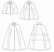 sewing pattern Vogue 8959 Cape in Gr. Y XS-S-M (32-34/36-38/40)