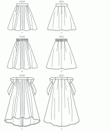 sewing pattern Vogue 8980 Rock in Gr. E5 14-22 (40-48)