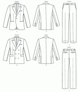 sewing pattern Vogue 8988 Herrenkombi in Gr. MUU 34-36-38-40 (44-46-48-50)
