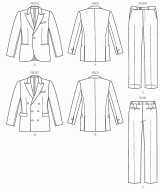 sewing pattern Vogue 8988 Herrenkombi in Gr. MXX 40-42-44-46 (50-52-54-56)